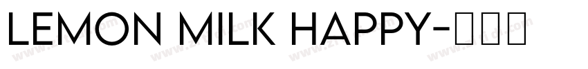 Lemon Milk Happy字体转换
